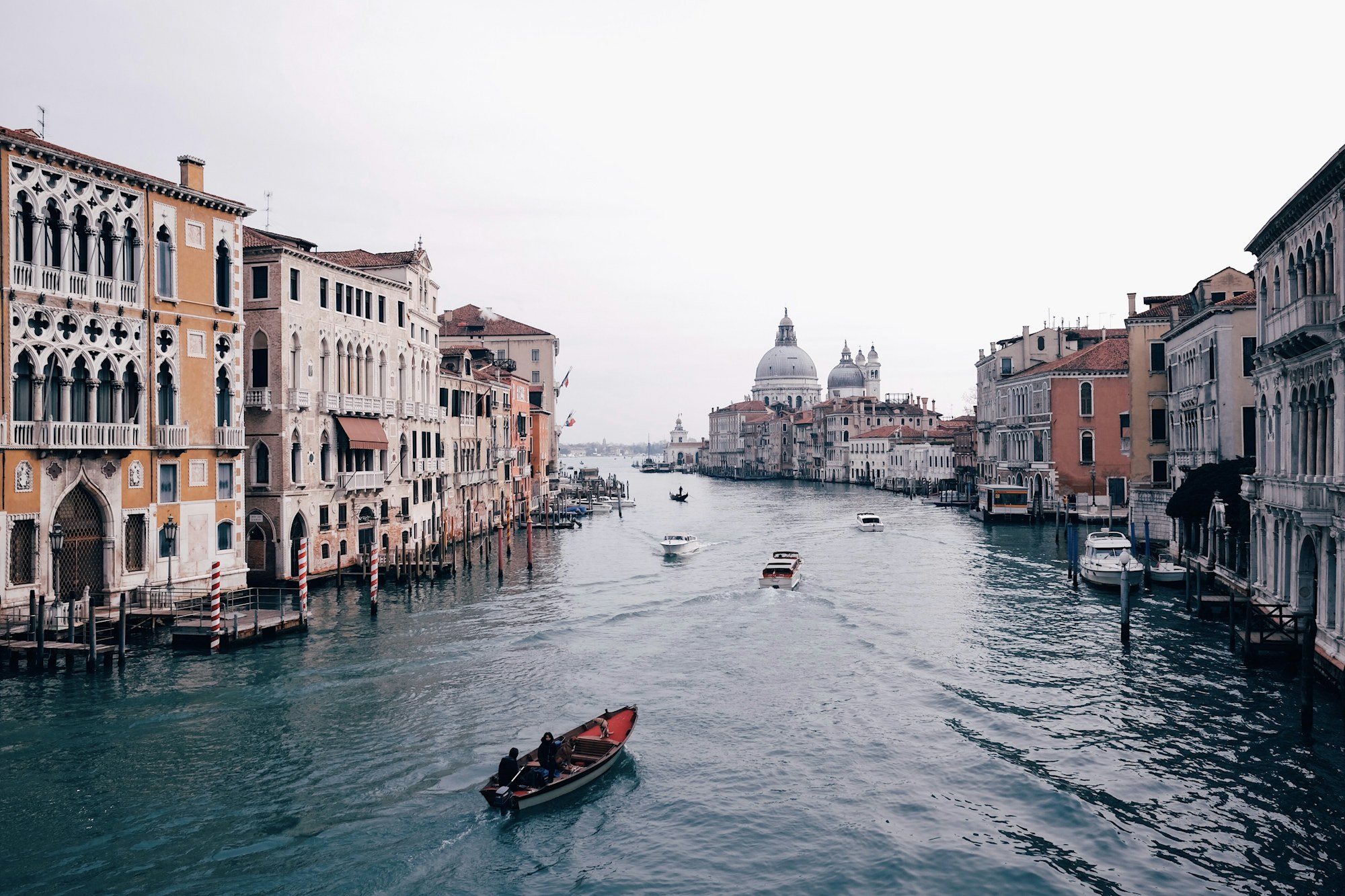The Grand Canal and historic palazzos in Venice